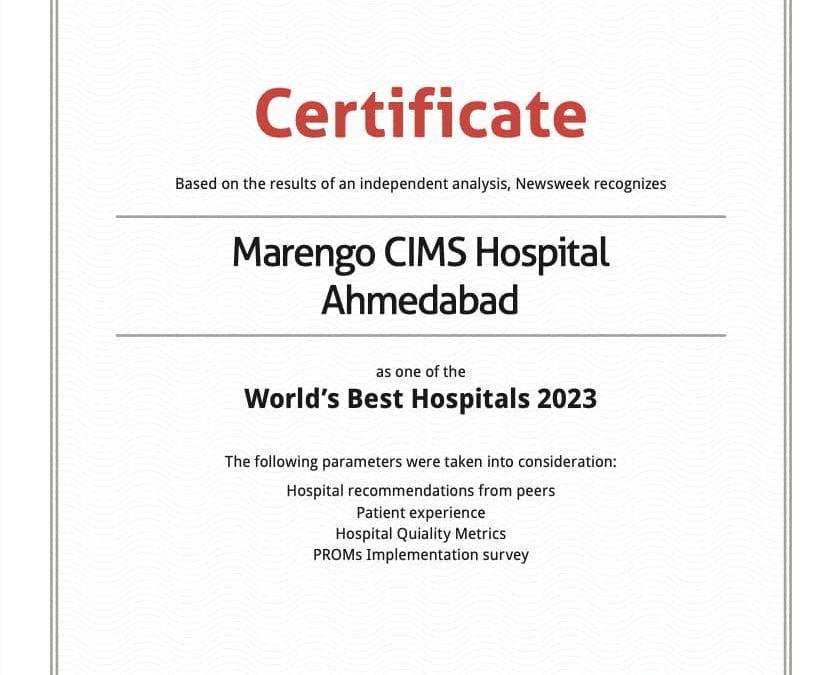 Amongst the World’s Best Hospitals in The World – MARENGO CIMS Hospital